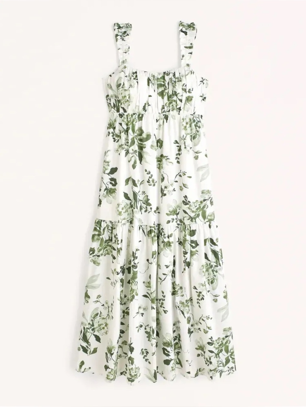 Abercrombie & Fitch Bow Back Poplin Maxi Dress